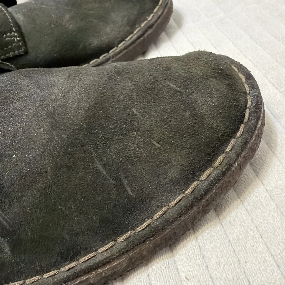 Clarks Originals Dark Brown Charles F Stead Suede Desert Hi Top Boots Size 12 M